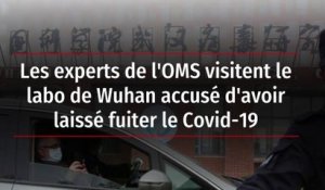Les experts de l'OMS visitent le labo de Wuhan accusé d'avoir laissé fuiter le Covid-19