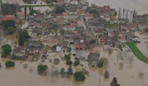 Les impressionnantes inondations filmées le long de la Garonne depuis l’hélicoptère BFMTV