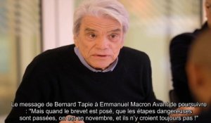 Bernard Tapie interpelle Emmanuel Macron sur le vaccin contre le Covid-19