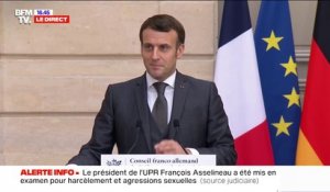 Emmanuel Macron: "L'Europe est l'endroit où on a acheté le plus de vaccins, sécurisé le plus de doses"