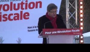 Jean-Luc Mélenchon-marche pour une révolution fiscale