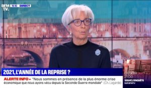 Christine Lagarde: "En 2020, l'économie de la zone européenne s'est contractée de 6,8%"