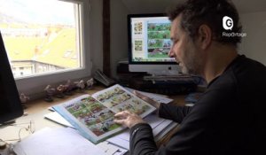 Reportage - Poupard, le dessinateur grenoblois des  Rugbymen