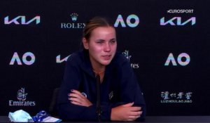 Les larmes de Sofia Kenin en conférence de presse