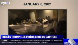 Assaut du Capitole: des images inédites diffusées lors du procès de Trump
