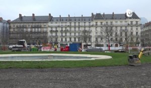 Reportage - Des travaux d'embellissement et de végétalisation sur la place Victor Hugo