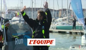L'arrivée de Stéphane Le Diraison - Voile - Vendée Globe