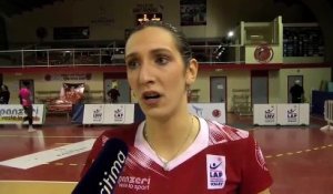 Lara Davidovic après la victoire de Saint-Raphaël contre Istres Provence Volley