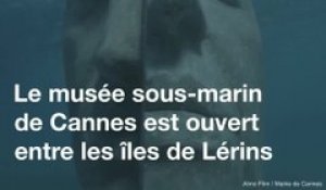 Cannes: Le musée sous-marin est ouvert entre les îles de Lérins