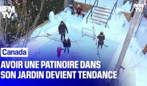 Avoir une patinoire dans son jardin devient tendance au Québec