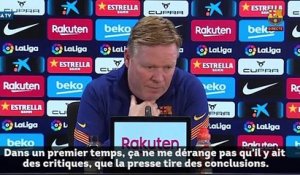 FC Barcelone : Ronald Koeman ne fait pas attention aux critiques
