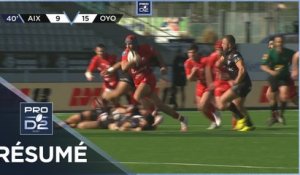 PRO D2 - Résumé Provence Rugby-Oyonnax Rugby: 19-39 - J20 - Saison 2020/2021