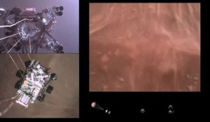La Nasa dévoile une vidéo spectaculaire de l'atterrissage de Perseverance et capture un son martien pour la première fois