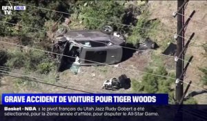 Tiger Woods hospitalisé après un grave accident de la route près de Los Angeles