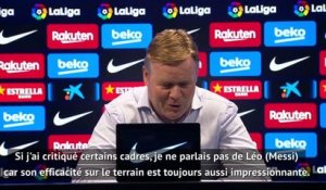 1ère j. (en retard) - Koeman : "Messi est évidemment un joueur important pour le club"