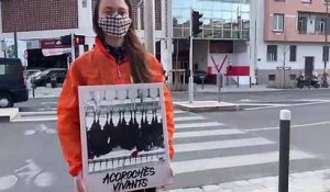 Marseille. L214 manifeste devant Subway pour la cause animale