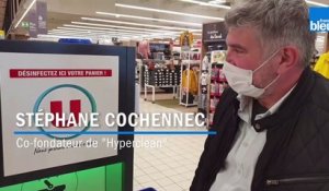 Hyperclean désinfecte les paniers de supermarché
