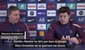 Coupe de France - Pochettino : "L'évolution de la guérison de Neymar est bonne"