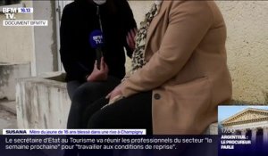 "Je n'ai pas de mots, je ne sais pas ce qu'il se passe en ce moment": la mère d'un des deux blessés lors d'une rixe à Champigny témoigne