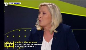 Covid-19: Marine Le Pen "aurait aimé la maîtrise des frontières dès le mois de janvier dernier"