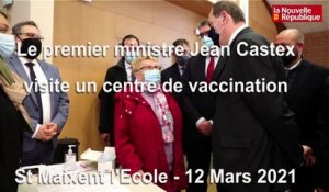 VIDEO. St Maixent l'Ecole: Le premier ministre Jean Castex visite un centre de vaccination