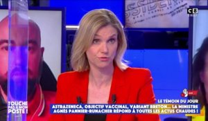 AstraZeneca, variant breton : Agnès Pannier-Runacher revient sur l'actualité dans TPMP