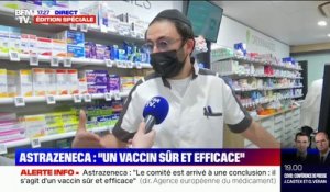 AstraZeneca: pour ce pharmacien, l'annonce de l'Agence européenne des médicaments est "rassurante"