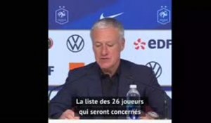 La liste de Deschamps