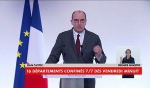 Confinement : Jean Castex annonce un confinement de 4 semaines, dès vendredi minuit, dans 16 départements dont l'Île-de-France