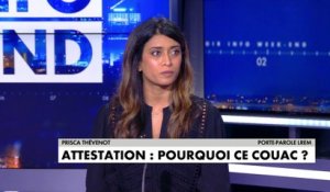 Prisca Thévenot : «Ce n'est pas un confinement, c'est un durcissement des mesures pour 16 département», dans #SoirInfoWE