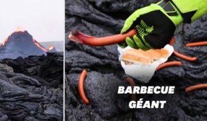 En Islande, ils profitent de l’éruption volcanique pour cuire leurs hot-dogs