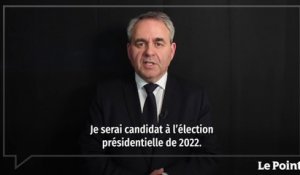 Xavier Bertrand : « Je serai candidat à l'élection présidentielle de 2022 »