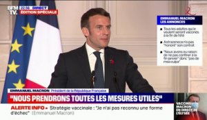 Emmanuel Macron: "Les semaines qui viennent seront difficiles, il faut être très lucide"