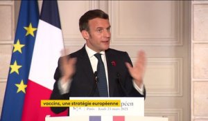 "Nous avons eu raison de ne pas reconfiner la France à la fin du mois de janvier", estime Emmanuel Macron