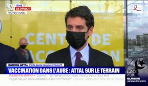 Gabriel Attal à Troyes: "Je salue la mobilisation de tous les Français"