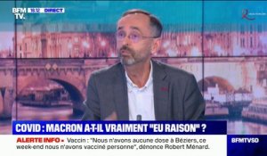 Vaccin: "Nous n'avons plus de doses à Béziers, nous n'avons vacciné personne ce week-end", déclare Robert Ménard