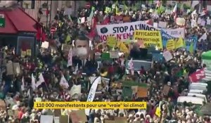 Climat : des dizaines de milliers de manifestants demandent une "vraie" loi