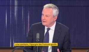 "Nous ne taxerons" pas l'épargne des Français, affirme le ministre de l'Économie, Bruno Le Maire, "ce serait profondément injuste et totalement inefficace parce que ça empêcherait la relance économique"