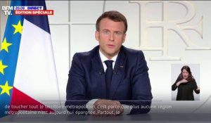 Emmanuel Macron: "Les règles en vigueur dans les 19 départements en vigilance renforcée seront étendues à tout le territoire métropolitain"