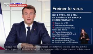 Emmanuel Macron annonce un renforcement des restrictions sanitaires dès samedi, pour 4 semaines