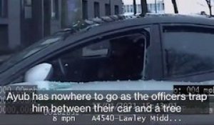 Ces policiers anglais donnent tout pour arrêter un suspect en voiture et prennent de gros risques !