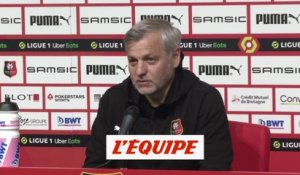 Genesio : « Pour Doku, je trouve la sanction un peu sévère » - Foot - L1 - Rennes