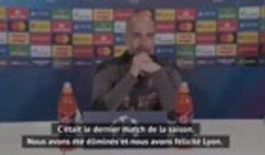 Quarts - Guardiola : "Lyon, une défaite douloureuse"