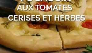 FOCCACIA AUX TOMATES CERISES ET HERBES