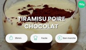 Tiramisu poire chocolat