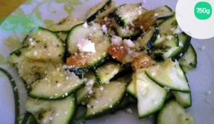 Salade de courgettes crues facile