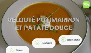 Velouté potimarron et patate douce