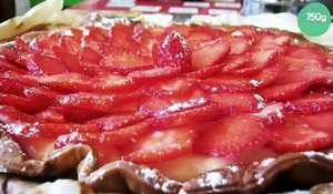 Tarte aux fraises/framboises, crème pâtissière