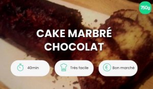 Cake marbré chocolat