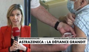 Agnès Pannier-Runacher : «Moi j’ai confiance dans le vaccin AstraZeneca, mes proches sont vaccinés avec ce vaccin»